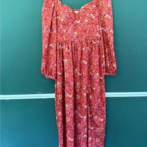 Floral Long Sleeve Dress